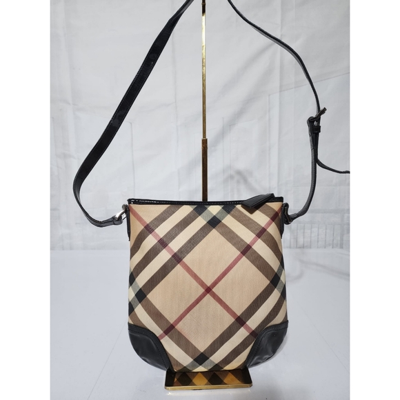 Burberry Supernova Coated Canvas Dryden Crossbody bag Beige/Black - Picture 2 of 15